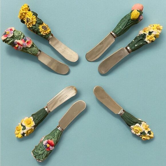 Vintage Rare Cheese and Butter Stainless Steel Spreader Knife Set - Picture 2 of 2